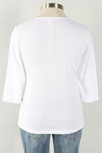Boatneck Tee Plus - White