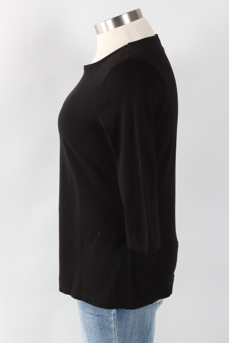 Boatneck Tee Plus - Black