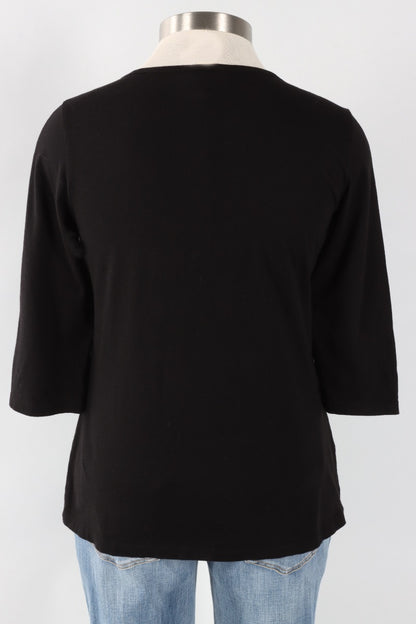 Boatneck Tee Plus - Black