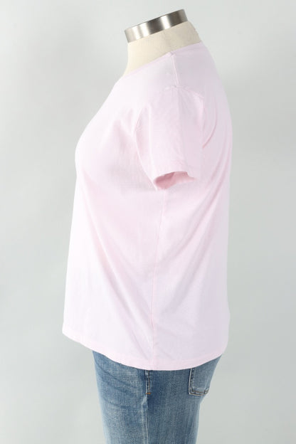 Short Sleeve Crew Plus - Heaven Pink