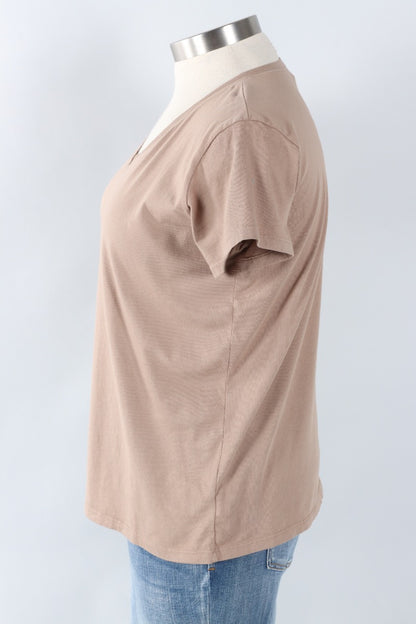 Short Sleeve V-Tee - Mushroom