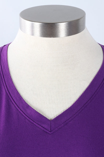 Short Sleeve V-Tee Plus - Violet