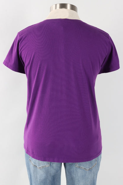 Short Sleeve V-Tee - Violet