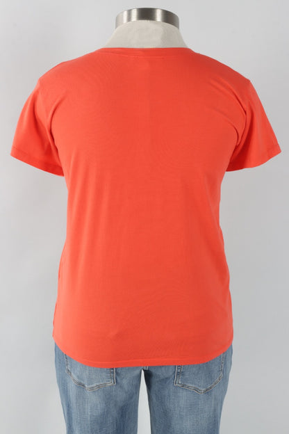 Short Sleeve V-Tee Plus - Poppy