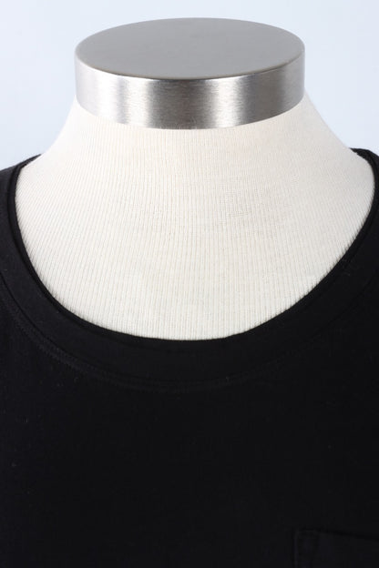 High Low Pocket Tee - Black