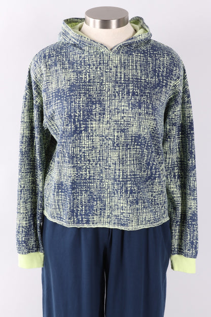 Hoodie Pullover Plus - Sunny Maze Print