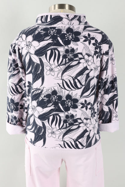Relax Yoga Top - Heaven Pink Mallorca Print