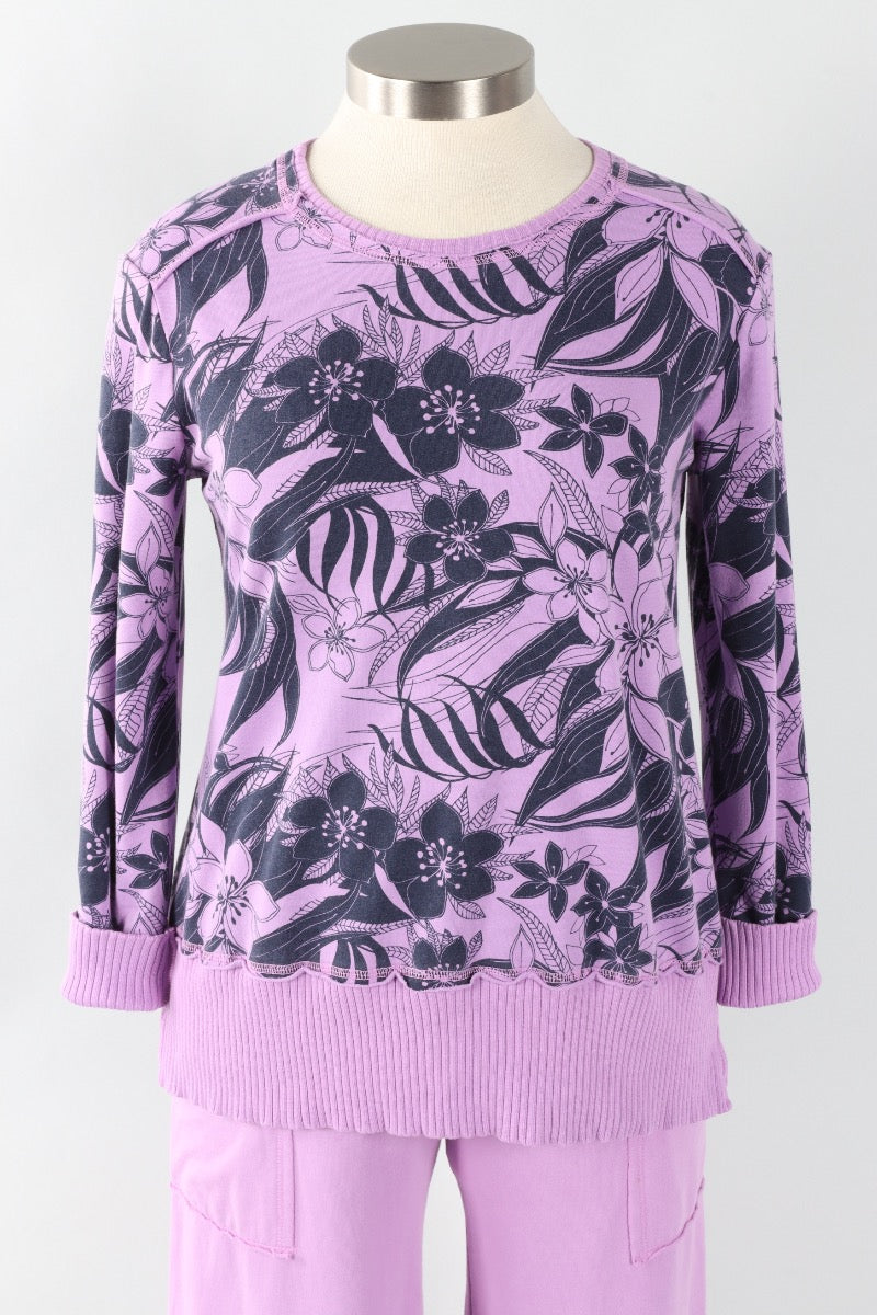 Split Tunic - Tulip Mallorca Print