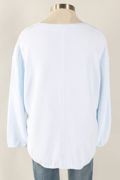 Drop Shoulder Top - Powder Blue