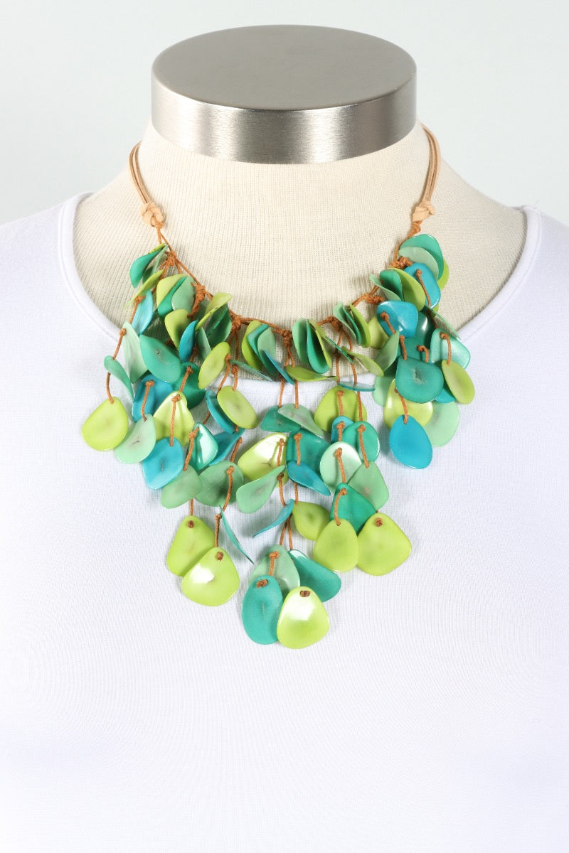 Lluvia Necklace - Turquoise Combo