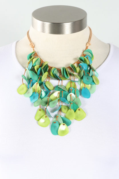 Lluvia Necklace - Turquoise Combo