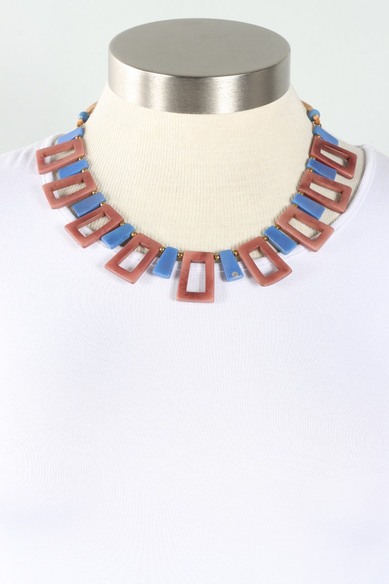 Danielle Necklace - Mocha & Biscayne Bay