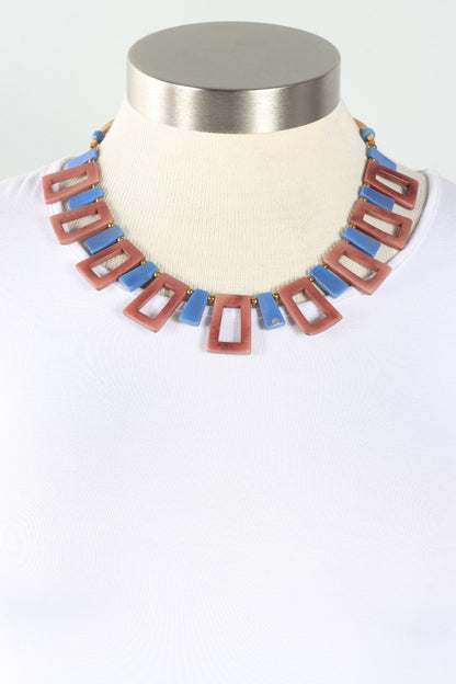 Danielle Necklace - Mocha & Biscayne Bay