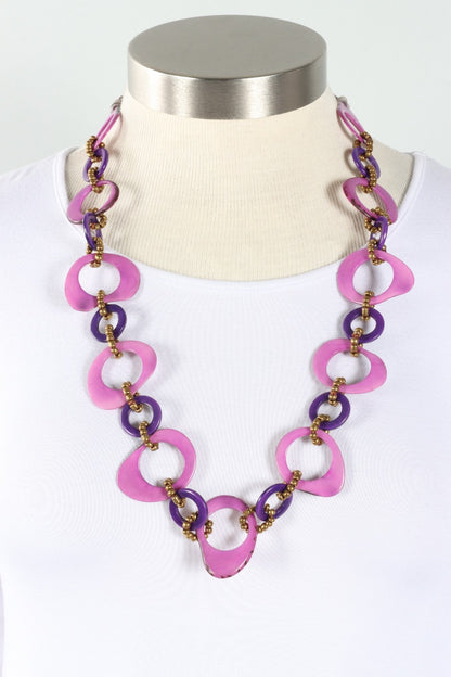 Madeline Necklace - Purple & Violet