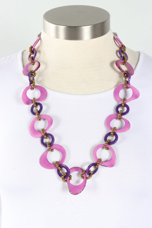 Madeline Necklace - Purple & Violet
