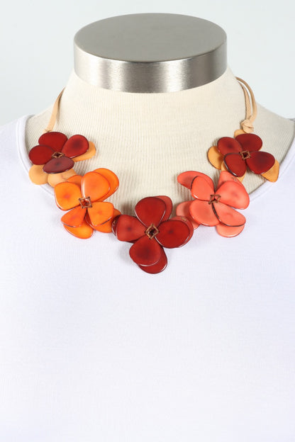 Florence Necklace - Orange Combo