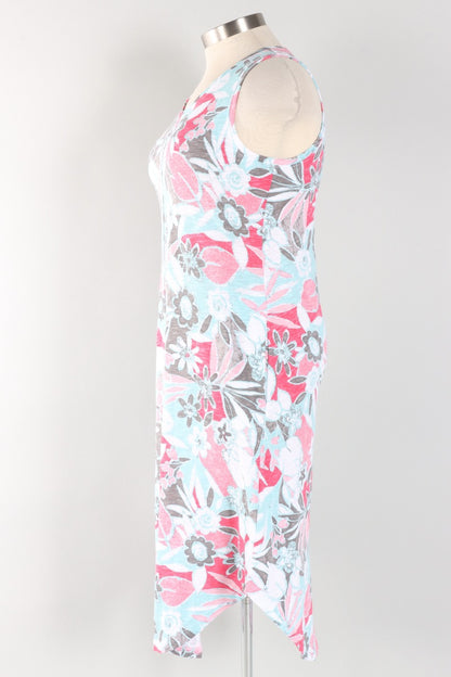 Sleeveless Seamed Dress - Poppy Fiji Floral