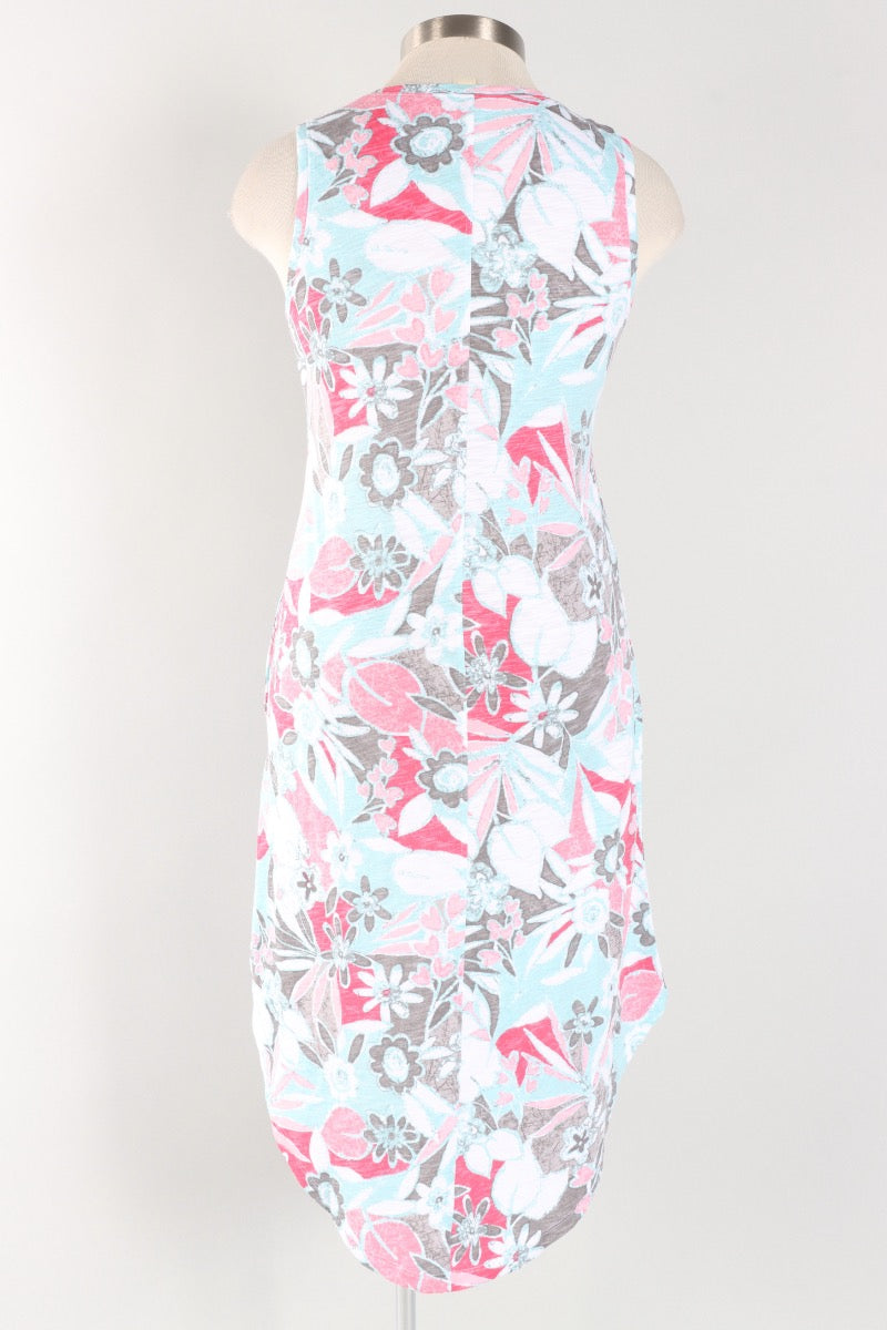 Sleeveless Seamed Dress - Poppy Fiji Floral