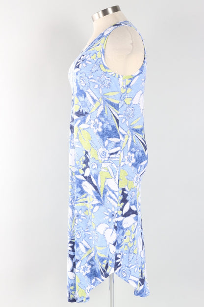 Sleeveless Seamed Dress - Resort Fiji Floral