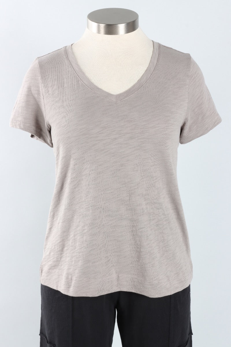 V-Neck Tee - Fog