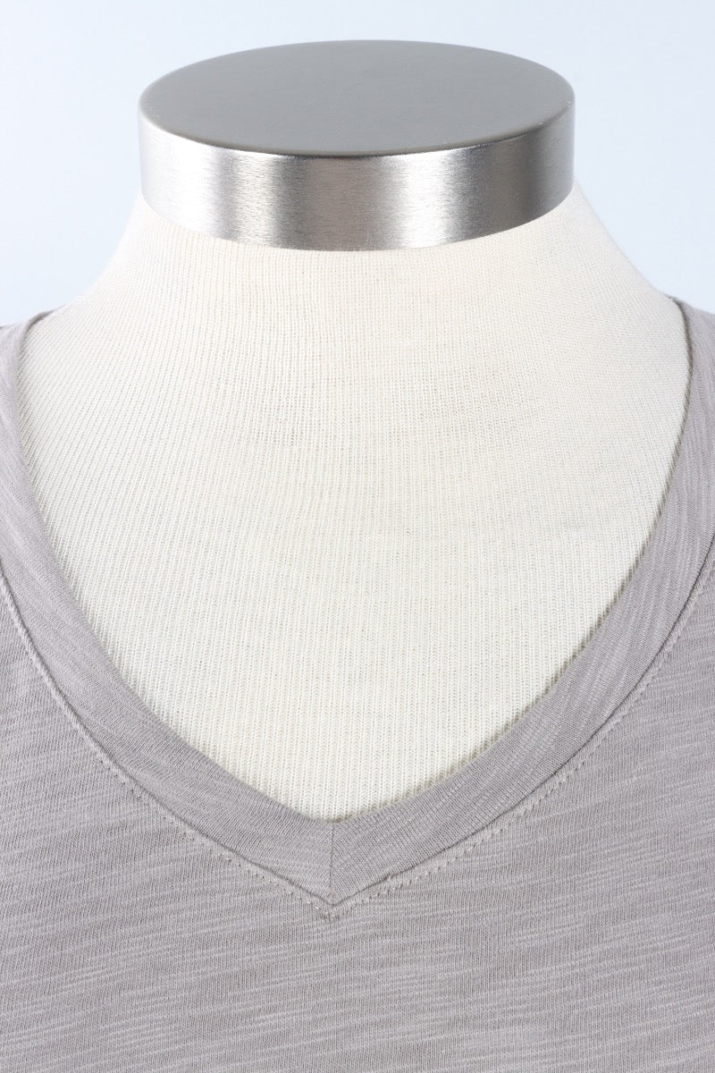 V-Neck Tee - Fog