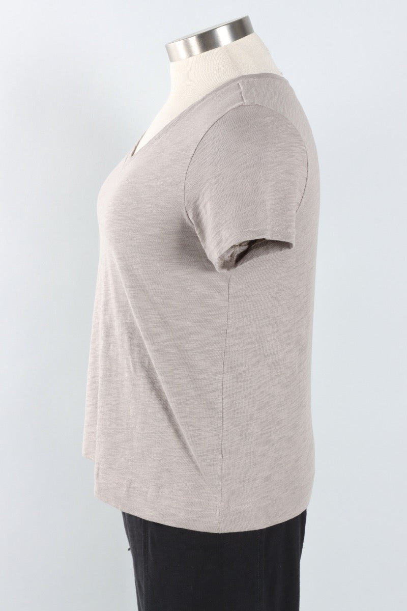 V-Neck Tee - Fog