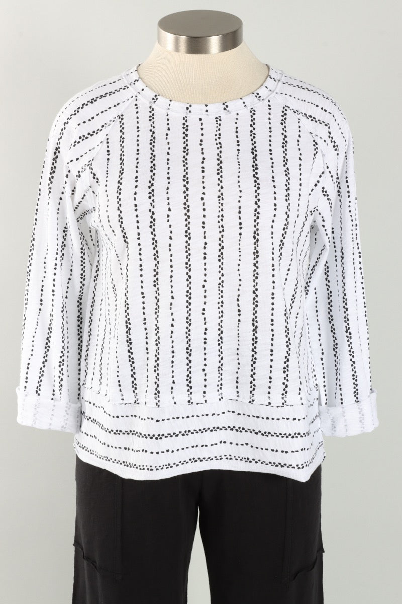 Lookout Pullover - White Stripe