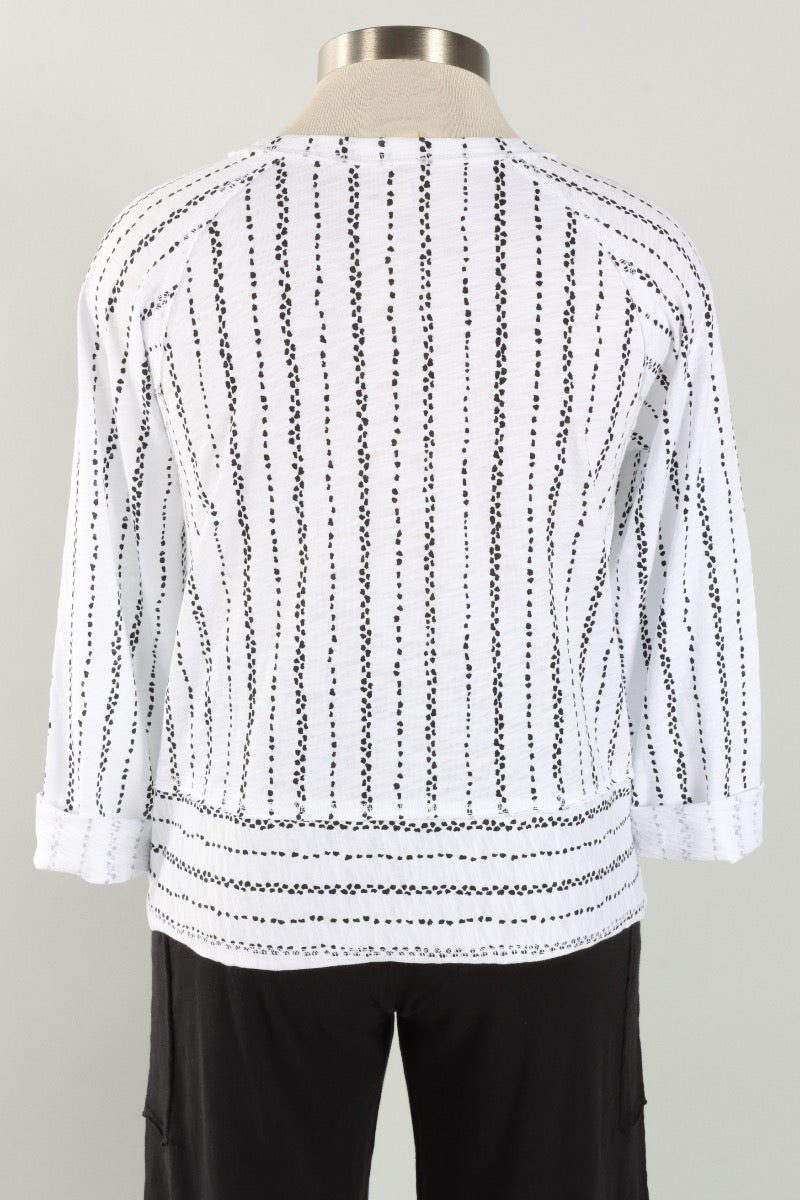 Lookout Pullover - White Stripe