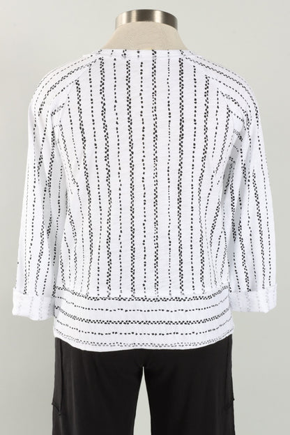 Lookout Pullover - White Stripe