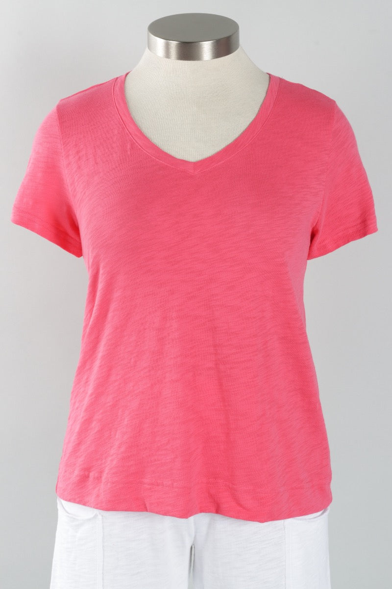 V-Neck Tee - Poppy