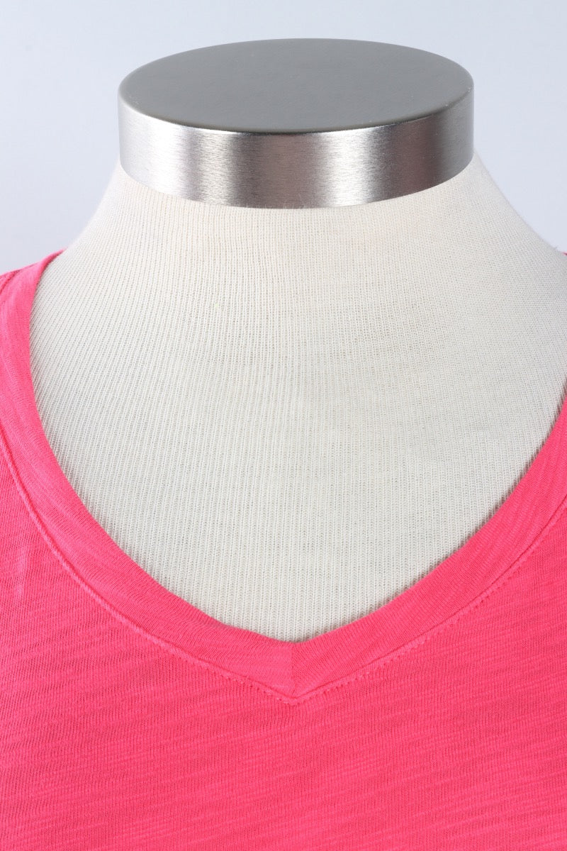 V-Neck Tee - Poppy