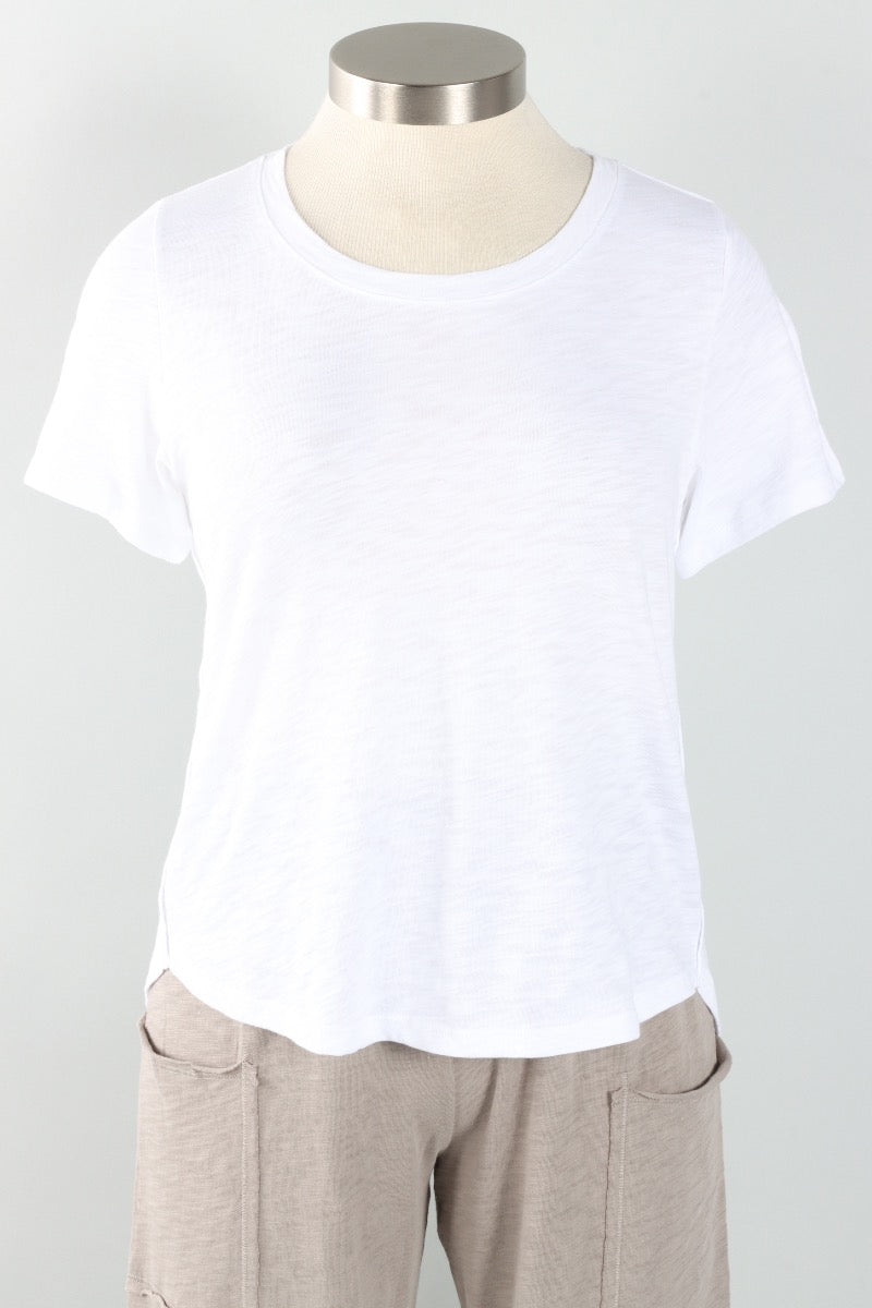 High-Lo Tee - White