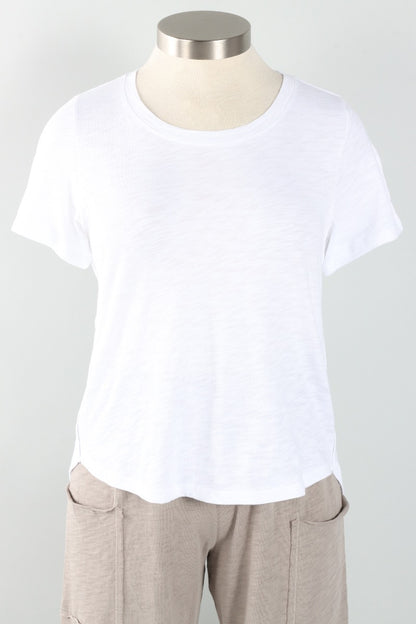 High-Lo Tee - White