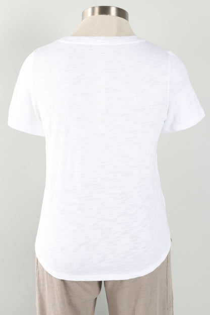 High-Lo Tee - White
