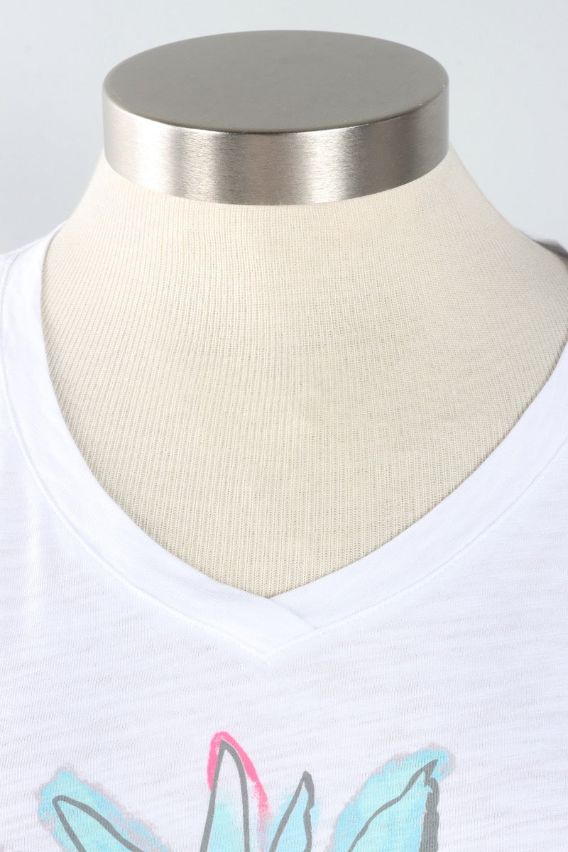 Easy V Tee - White