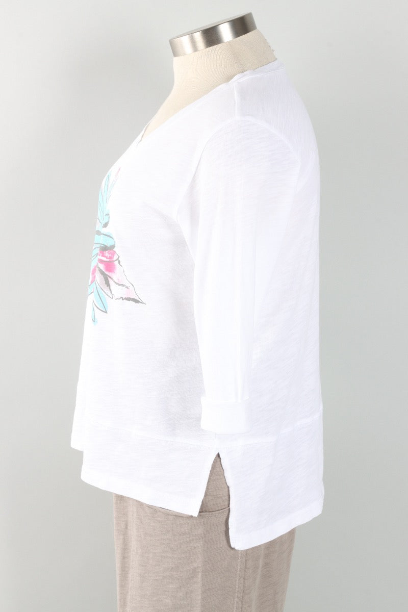 Easy V Tee - White