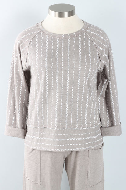 Lookout Pullover - Fog Stripe