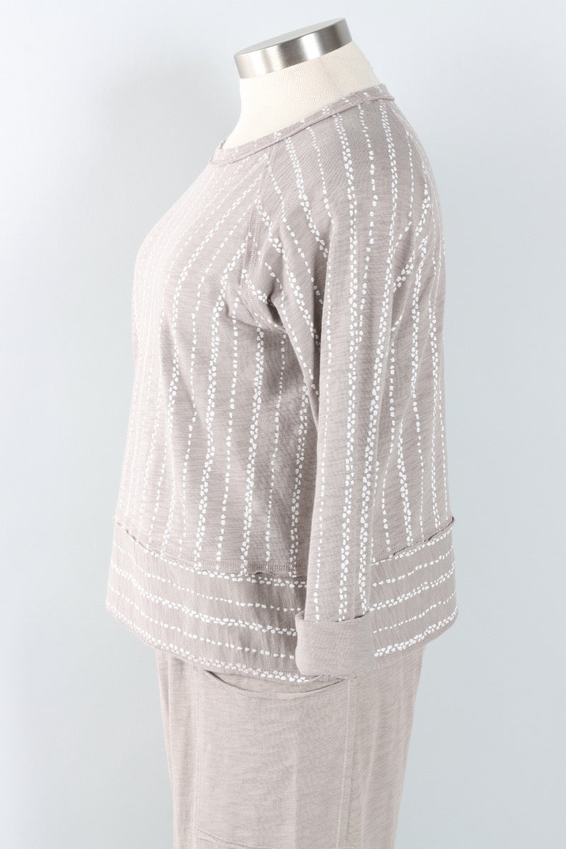 Lookout Pullover - Fog Stripe