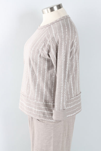 Lookout Pullover - Fog Stripe