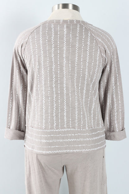 Lookout Pullover - Fog Stripe