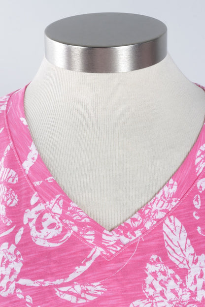 Boxy V-Neck - Cosmo Vintage Scroll