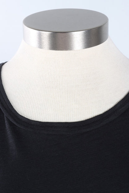 Seamed Elbow Tee - Black