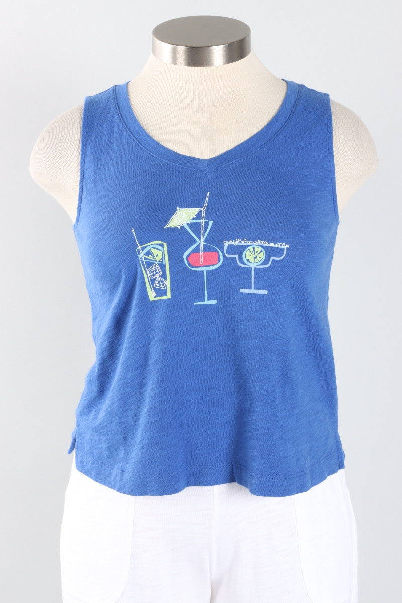 V Neck Tank - Resort Escape Cocktails