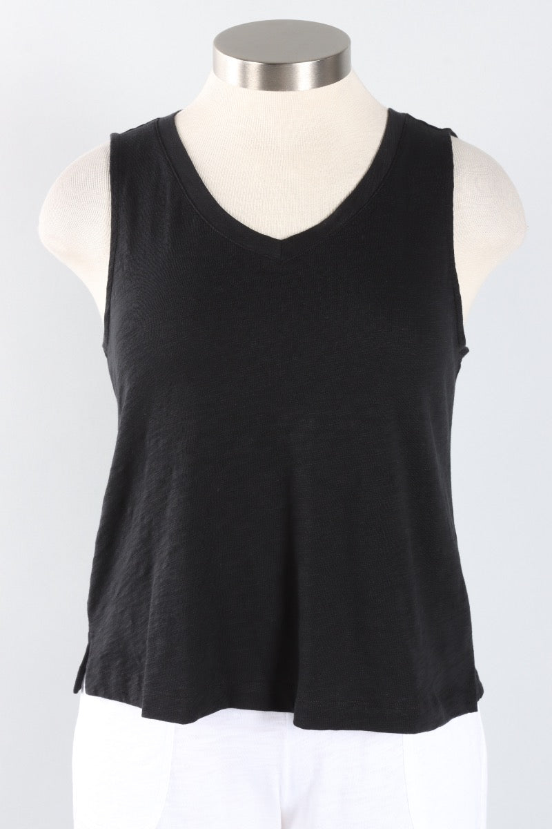 V-Neck Tank - Black