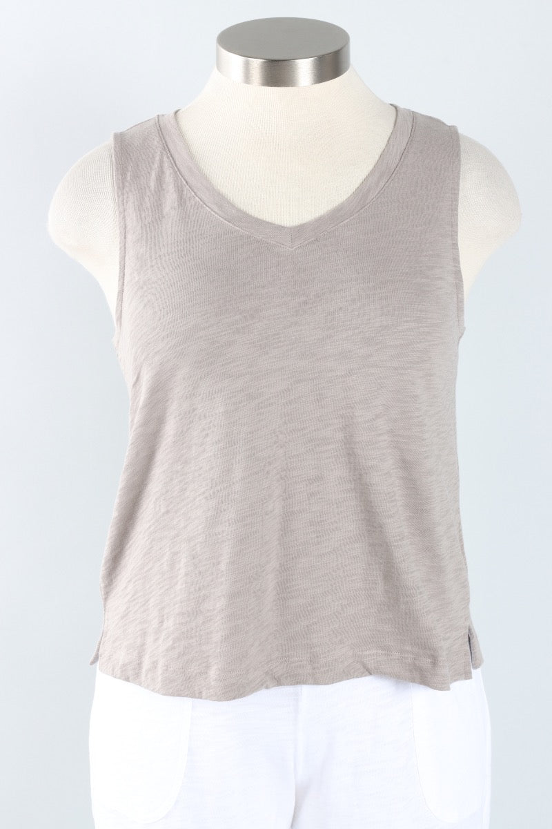V-Neck Tank - Fog