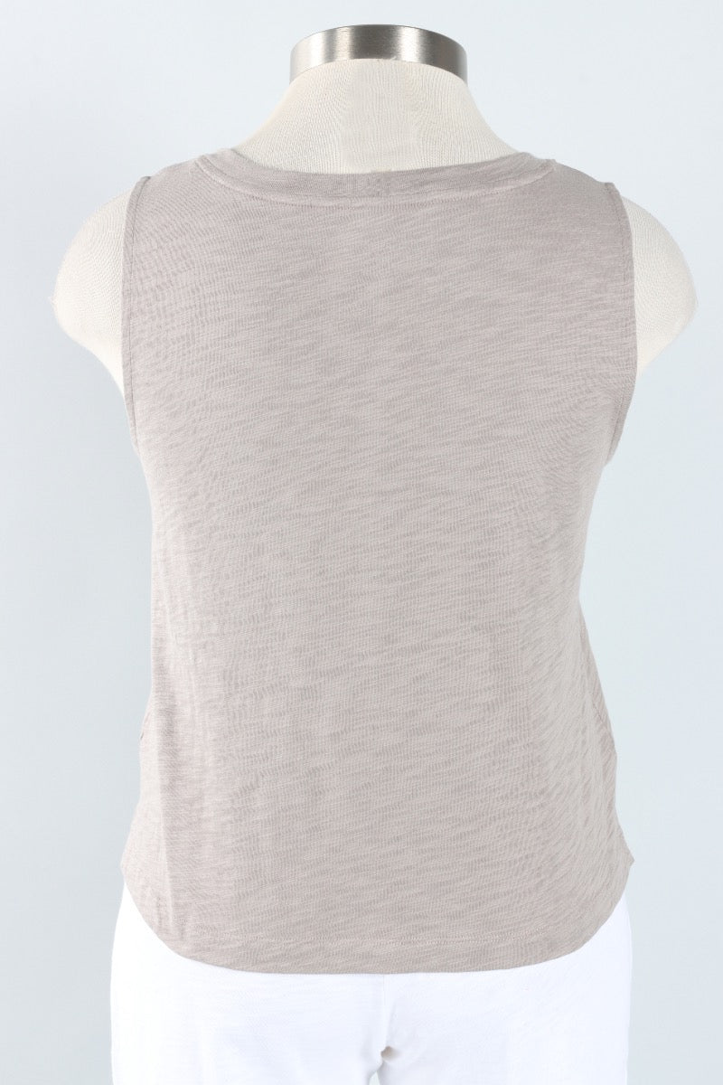 V-Neck Tank - Fog