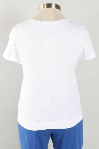 V-Neck Tee - White