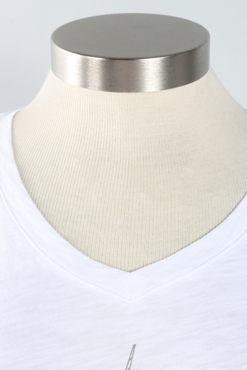 V Neck Tank - White Escape Cocktails