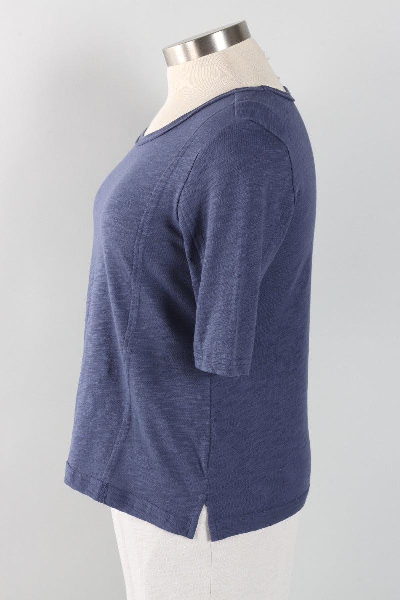 Seamed Elbow Tee - Navy