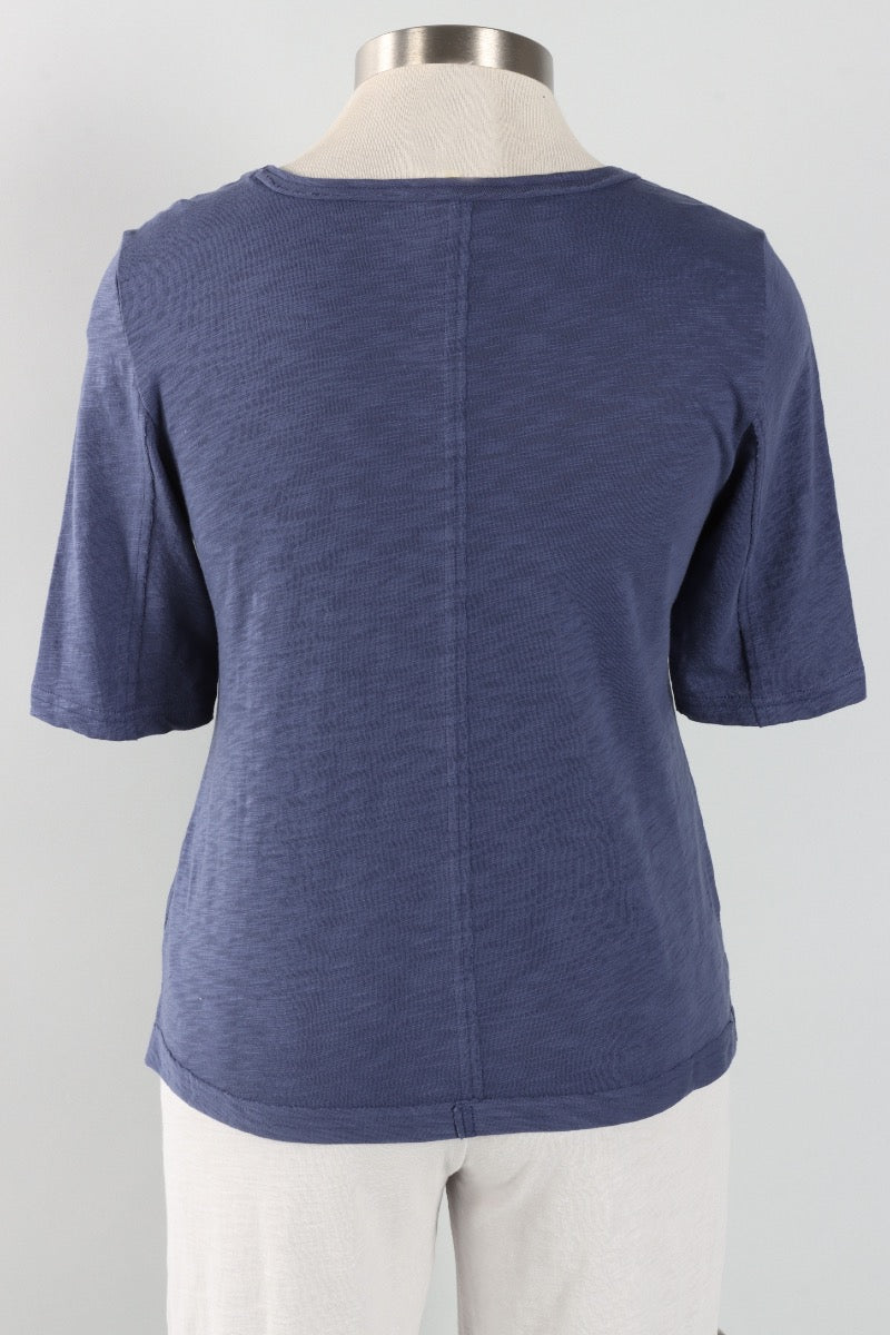 Seamed Elbow Tee - Navy